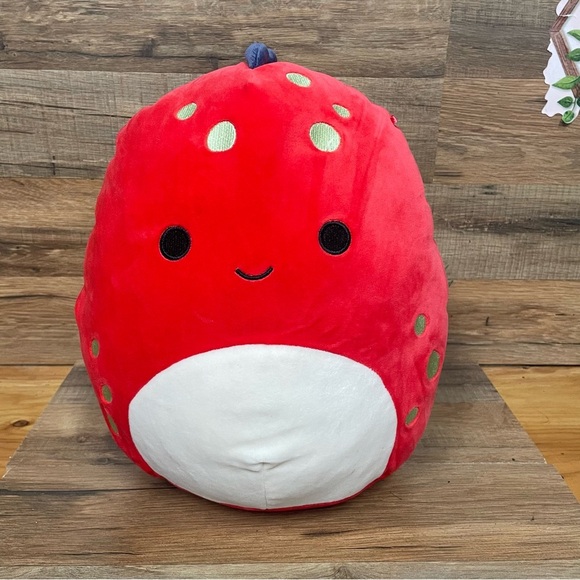 Squishmallows Plush 12 inch Dolan the dinosaur Red Dino With Spots - Picture 1 of 6